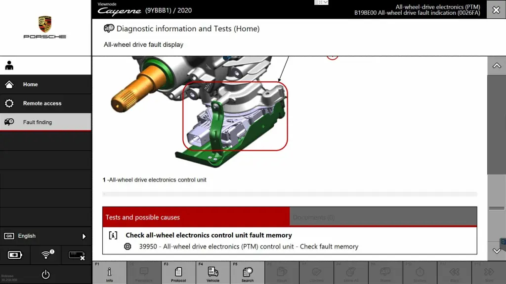 How to use the Porsche piwis 3 software to find a Porsche car faultrepair guide-7