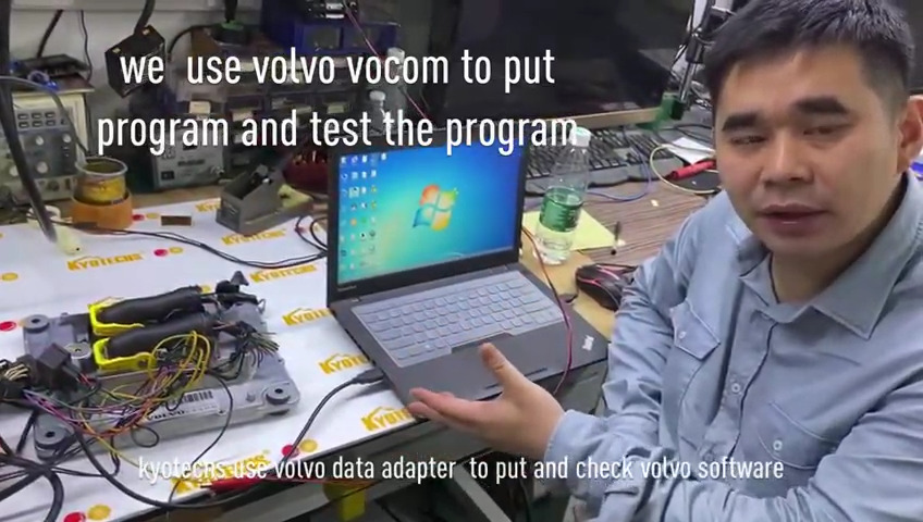 how to use VOCOM ADAPTER to install and check Volvo software-1